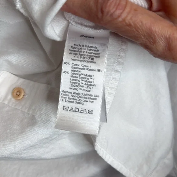 Madewell Classic White Button Down Shirt - Picture 4 of 5